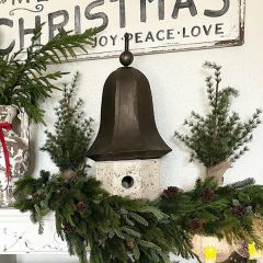 HUGE Antiqued Metal Birdhouse