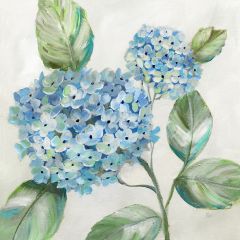 Hydrangea Stems Canvas Wall Art