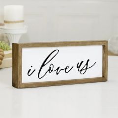 I Love Us Sign