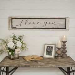 I Love You Most Of All Wood Wall Sign