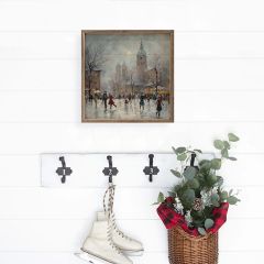 Ice Skating Fun Framed Wall Art