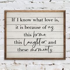 If I Know What Love Is Inspirational Sign