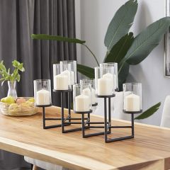 Industrial Chic Candelabra Centerpiece