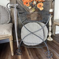 Industrial Farmhouse Basket Cart