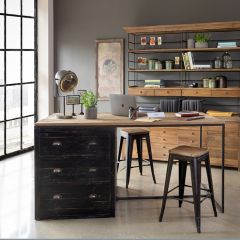 Industrial Farmhouse Loft Island Desk