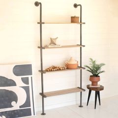 Industrial Farmhouse Wall Mount Shelving Unit