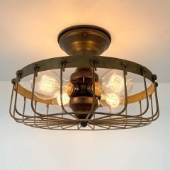 Industrial Flair Ceiling Light