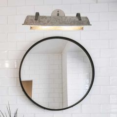 Industrial Galvanized Metal Vanity Light