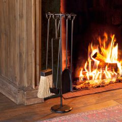 Industrial Grace Fireplace Set 5 Pieces