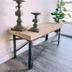 Industrial Wood Bench