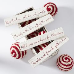 Inspirational Holiday Season Wall Sign Set of 4