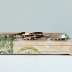 Inspirational Saying Cuff Bracelets