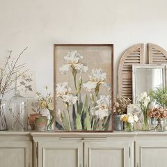 Iris Patch Framed Wall Decor