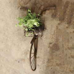 Iron Bike Wall Decor With Basket