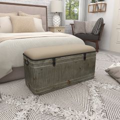 Iron Farmhouse Storage Trunk