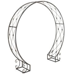 Iron Lattice Garden Arbor