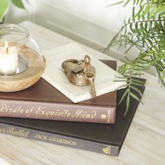 Iron Lock and Keys Tabletop Accent