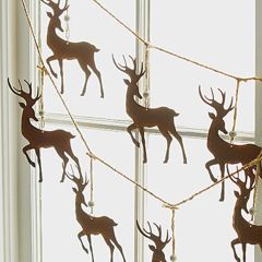 Iron Reindeer Garland Set of 2