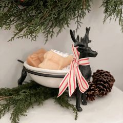 Iron Reindeer With Dish