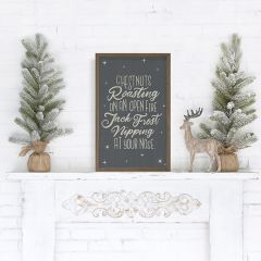 Jack Frost Gray Framed Wall Sign