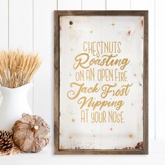 Jack Frost Whitewash Framed Wall Art