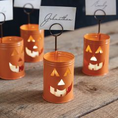 Jack O Lantern Place Card Holder Set of 4