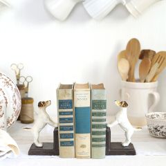 Jack Russell Terrier Iron Bookends