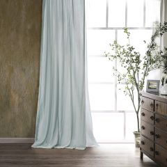Jewel Tone Faux Silk Velvet Curtain Panel