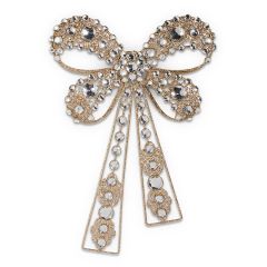 Jeweled Metal Bow Wall Decor
