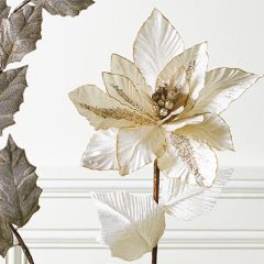 Jeweled Sparkle Poinsettia Stem