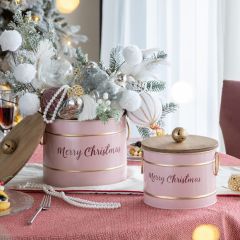 Jingle Bell Merry Christmas Storage Box Set of 2