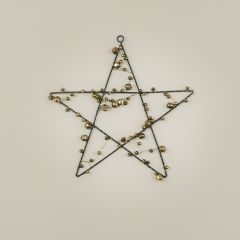 Jingle Bell Wire Star Ornament