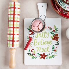 Jolly Believe Noel Stoneware Cutting Board