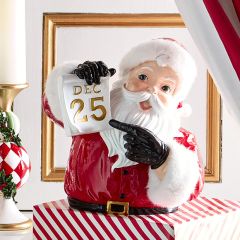 Jolly Christmas Santa Bust Tabletop Accent