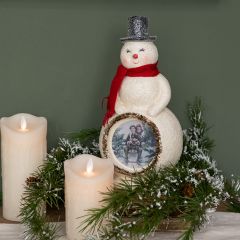 Jolly Frosty Snowman Figurine