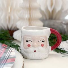 Jolly Ole Santa Stoneware Mug Set of 2
