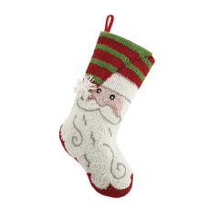 Jolly Santa 3D Christmas Hook Stocking