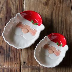 Jolly Santa Candy Dish, Set of 2