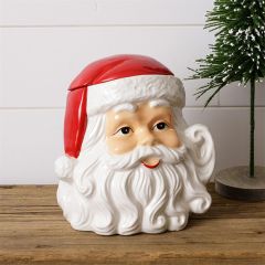 Jolly Santa Christmas Cookie Jar