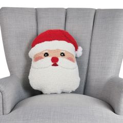 Jolly Santa Face Hook Pillow