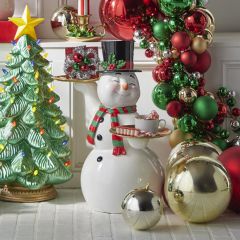 Jolly Snowman Dessert Stand