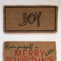 Joy Natural Coir Holiday Doormat