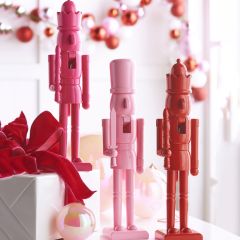 Joyful Wooden Nutcracker Set of 3