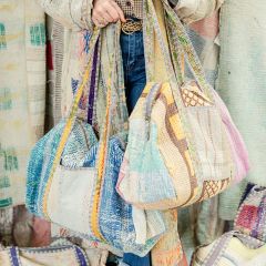 Kantha Patchwork Weekend Bag