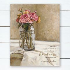 Kindness Floral Wall Art