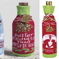 Knit Holiday Bottle Sock