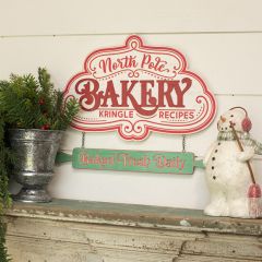 Kringle Recipes Wood Bakery Sign