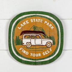 Lake State Park Wooden Wall Art