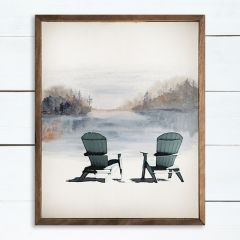 Lakeside Evening Framed Wall Art