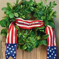 Land Of Liberty Wreath Sash